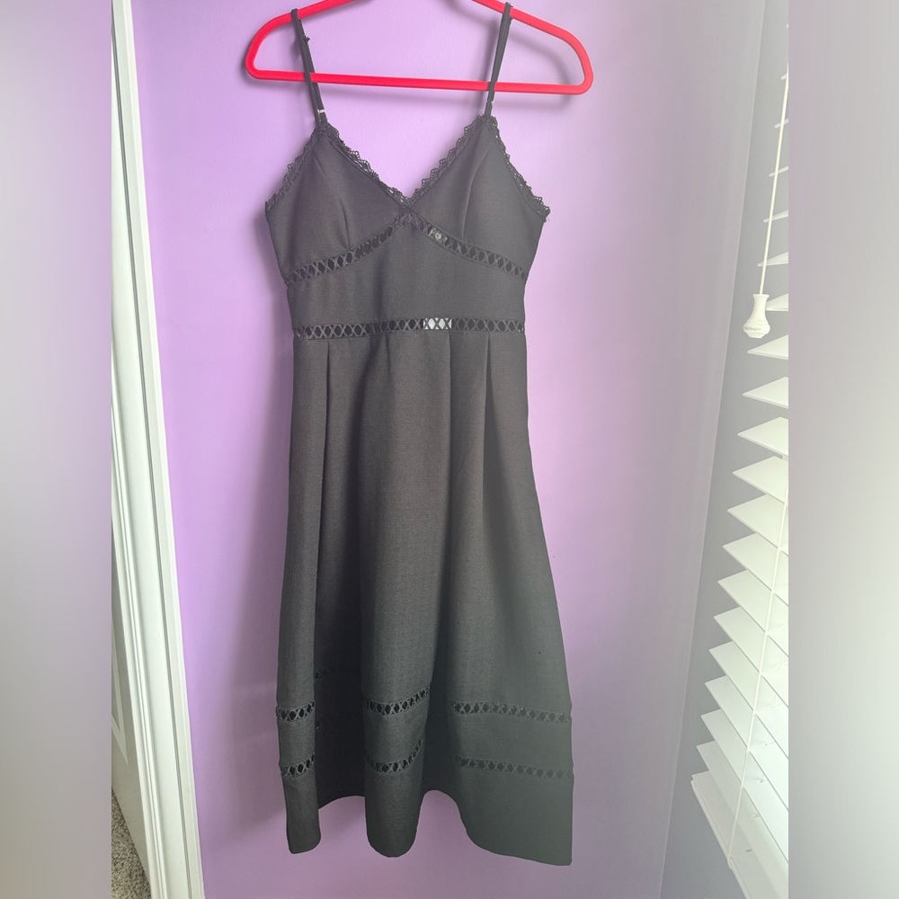 Showpo Black Midi Dress - AU size 8/ US size 4